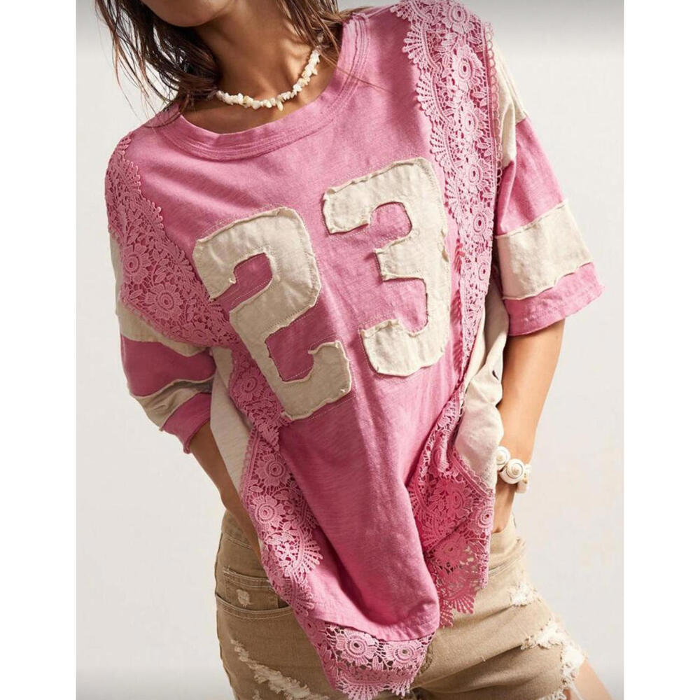 Pink Lace Jersey Number 23